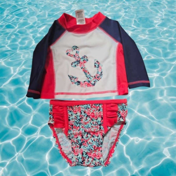 Other - Girls Swimsuit Outfit Size 3/6 M (D70)